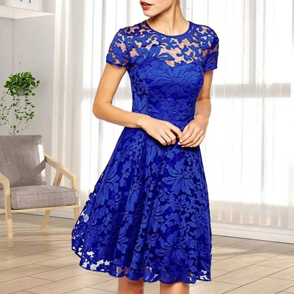 Elegant Plus Size Summer Mini Dress A-line Prom Dress